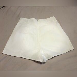 SHEIN High Waist Cream Shorts